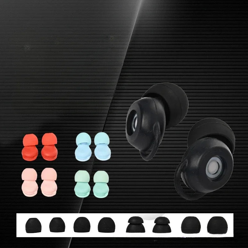 Soft Portable Anti - Noise Silicone Sponge Earplugs for Sleep and Noise Reduction Qme