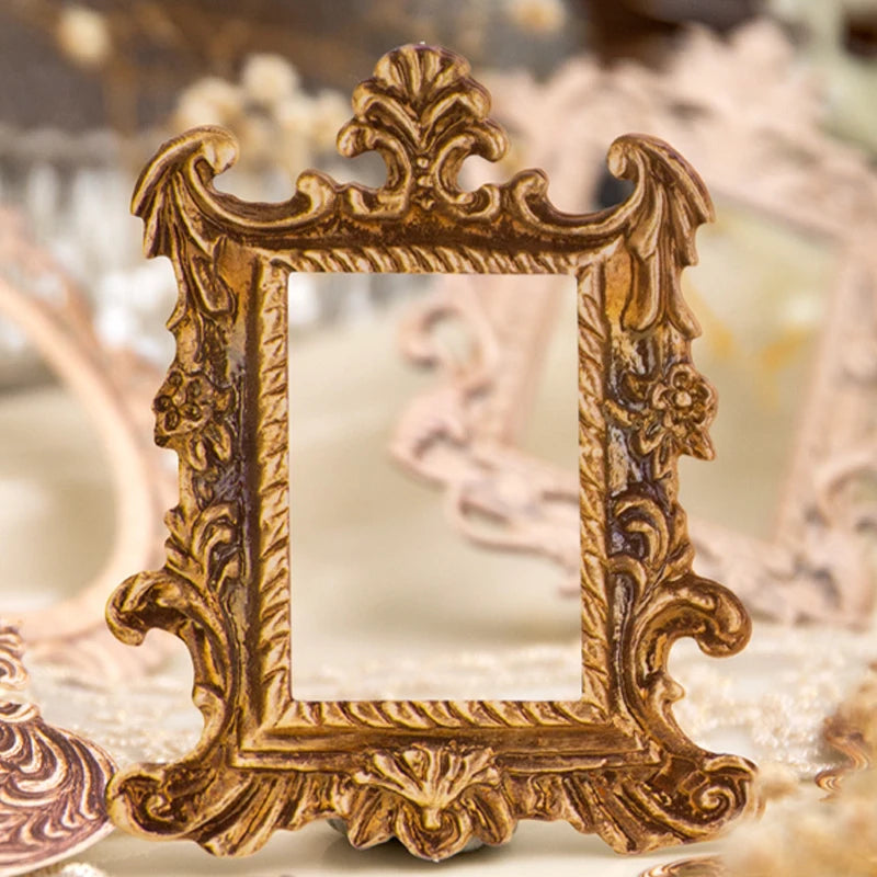 10 Sheets/Bag Window Frame Hollow Embossed Collage Cards for Scrapbook Journal DIY Planner Phone Case Notebook Decoration Gift Qme