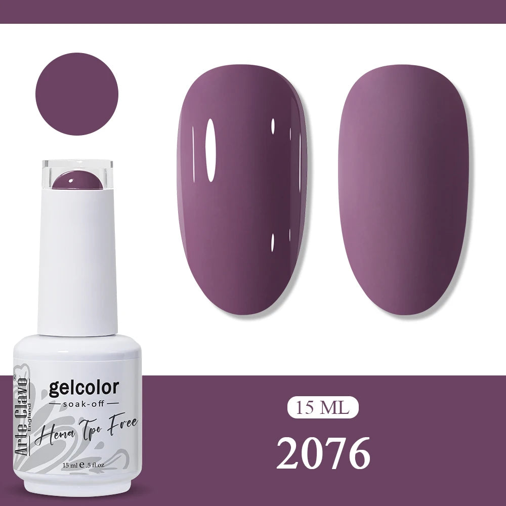 Arte Clavo Rainbow Gel Nail Polish Semi Permanent Art UV LED Lamp