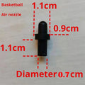 Basketball Nozzle Ball Replacement Air Leak Repair Valve Core Qme 4PCS