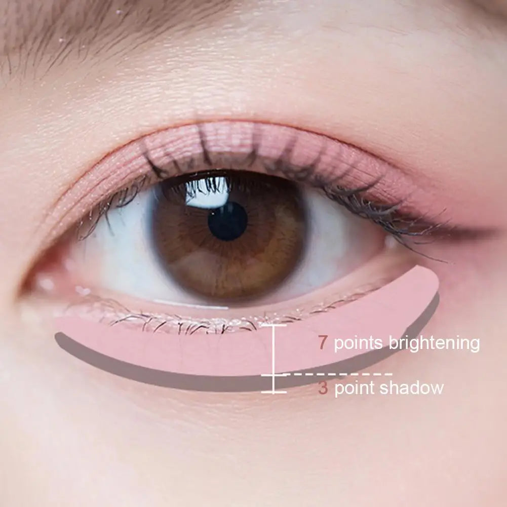 Double-headed Silkworm Eyeliner Pen Creamy Smooth Blendable Lying Qme