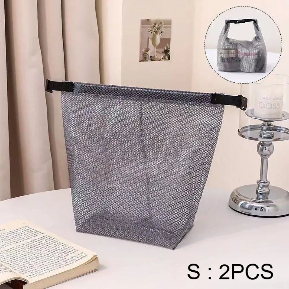 Large Capacity Waterproof Travel Outdoor Fitness Dry/Wet Separation Swimsuit Waterproof Storage Bag Qme Grey S-2pcs