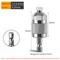 Quick Change Hexagonal Handle Screwdriver Chucks Adapter Electric Drill Bits Collet Converter Extension Electric Grinding Tools. Qme 1pc