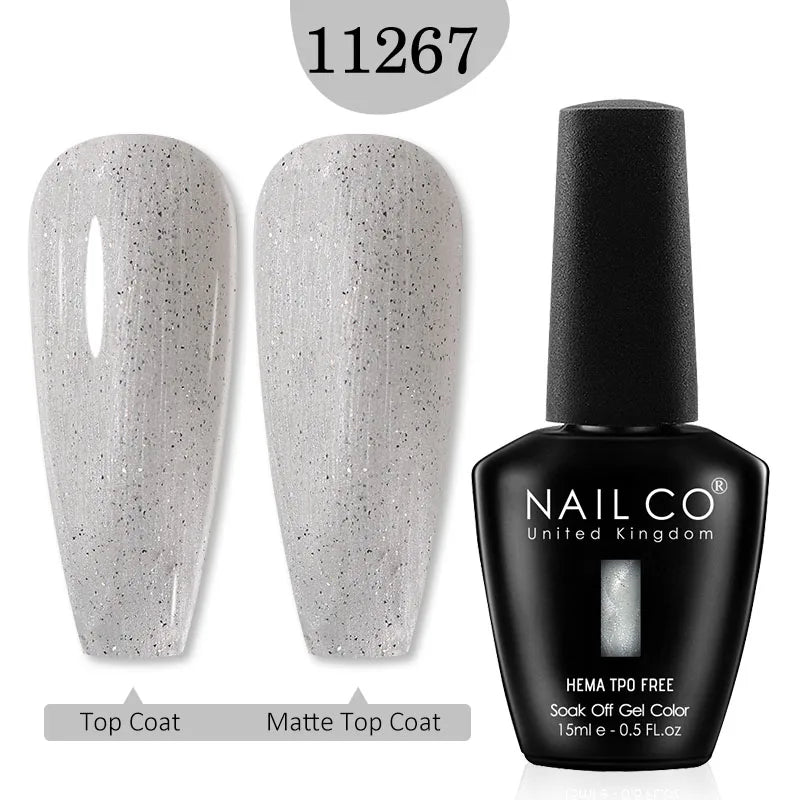 NAILCO Glitter Reflective Series Gel Nail Polish Nails Art Semi
