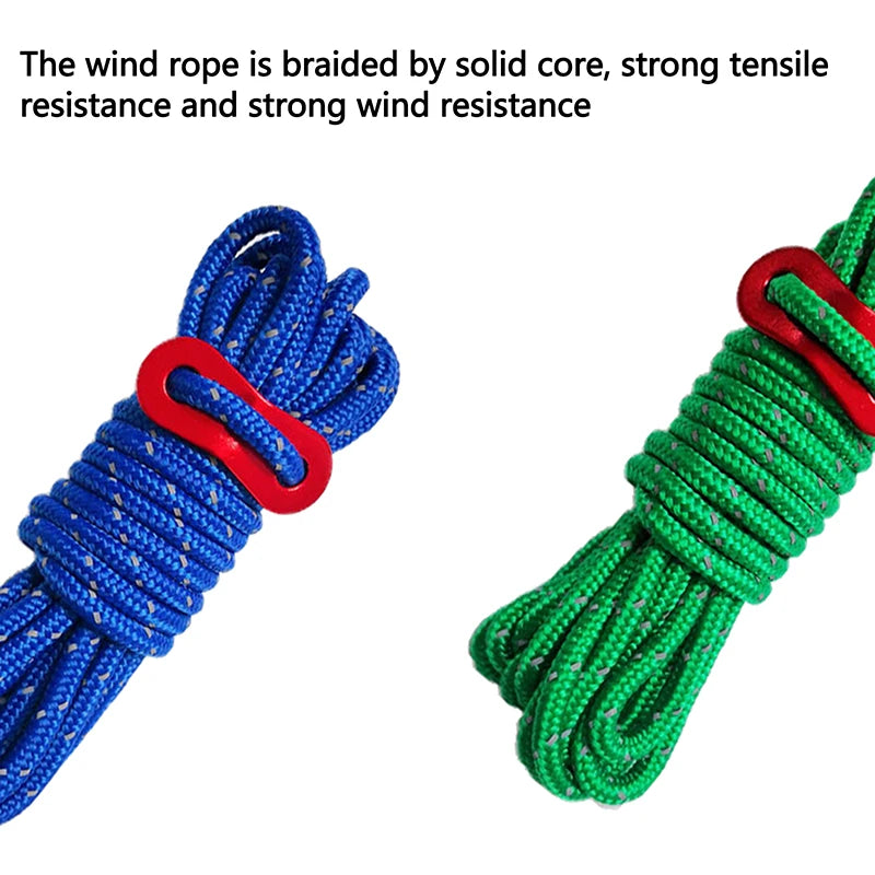 Rock Climbing Rope Fishing 4 Meters Outdoor Safety Grappling Lifeline Qme