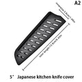Kitchen Knife Sheath Black Plastic Knife Covers Knife Blade Protector Cover Edge Guards Case Boning Fruit Bread Chef Knife Tool. Qme A2