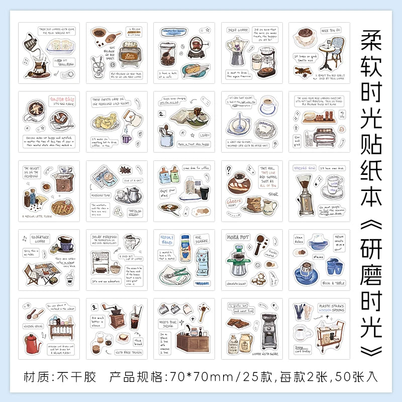50 pcs Ins Magazine Sticker Book Washi Paper Journal Stickers Material DIY Decoration Memo Pad Scrapbooking Supplies Stationery Qme D