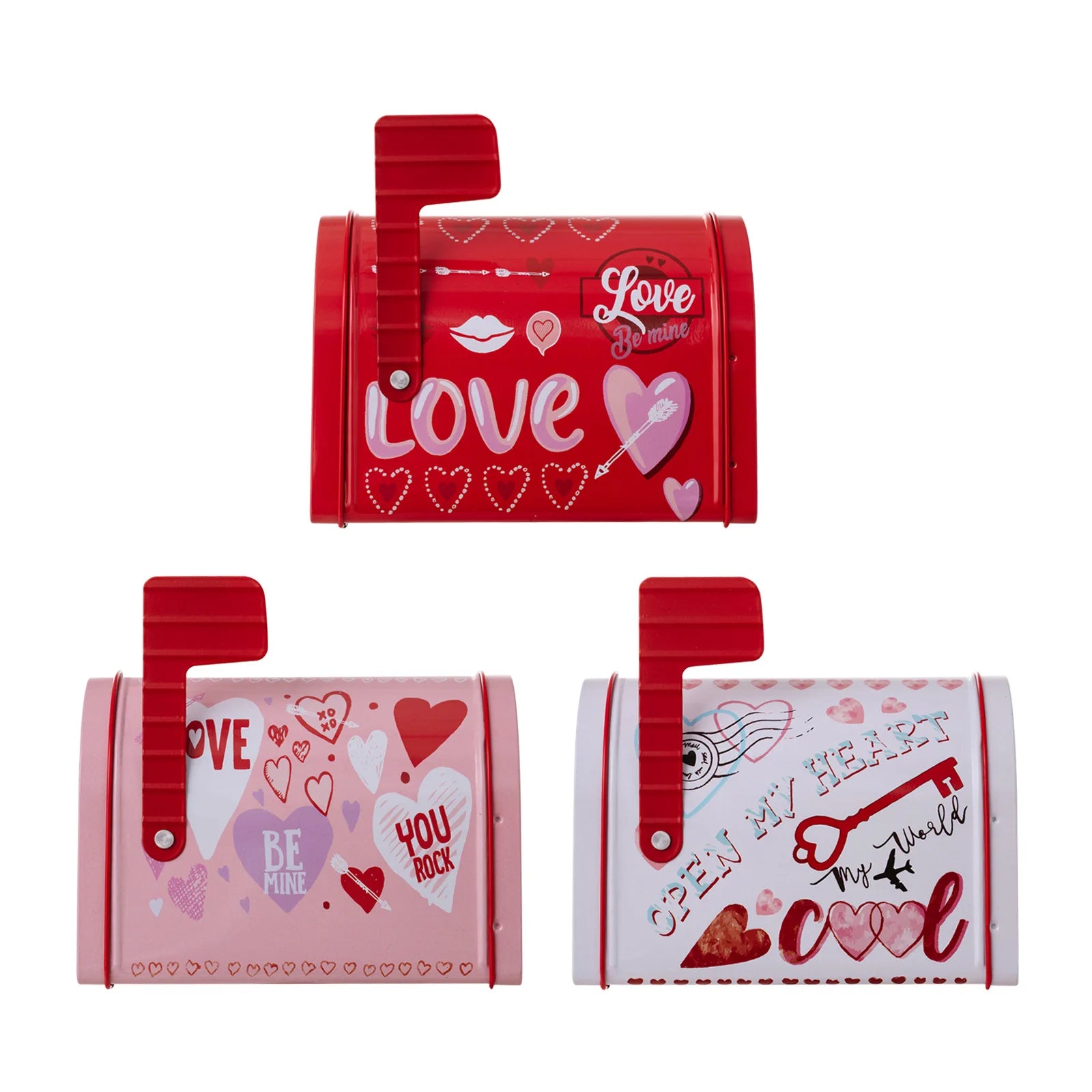 Heart-shaped Metal Storage Box Sweet Valentine Present Wedding Qme