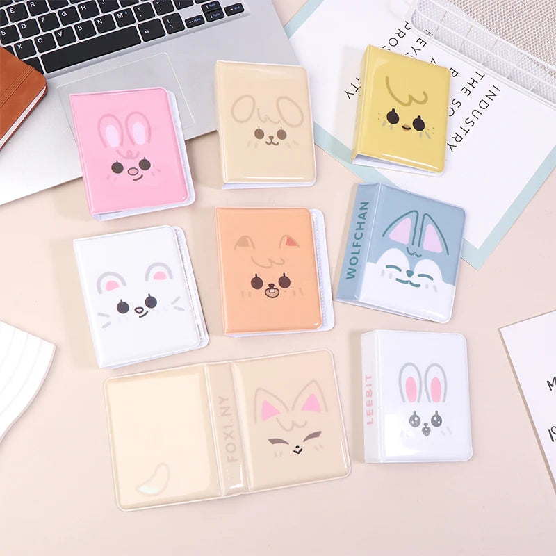 Collection Kpop Card Binder Cartoon Animal Album Photo Postcard Qme
