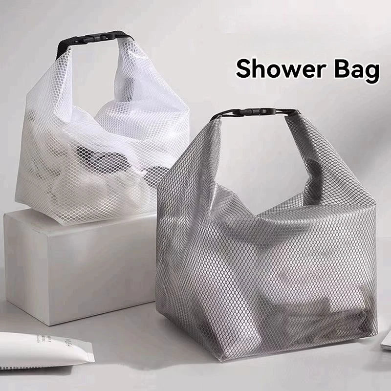 Waterproof Storage Bag, Fitness Clothing, Swimming Bathroom, Large Capacity Drawstring, Outdoor Toiletries Bag Qme