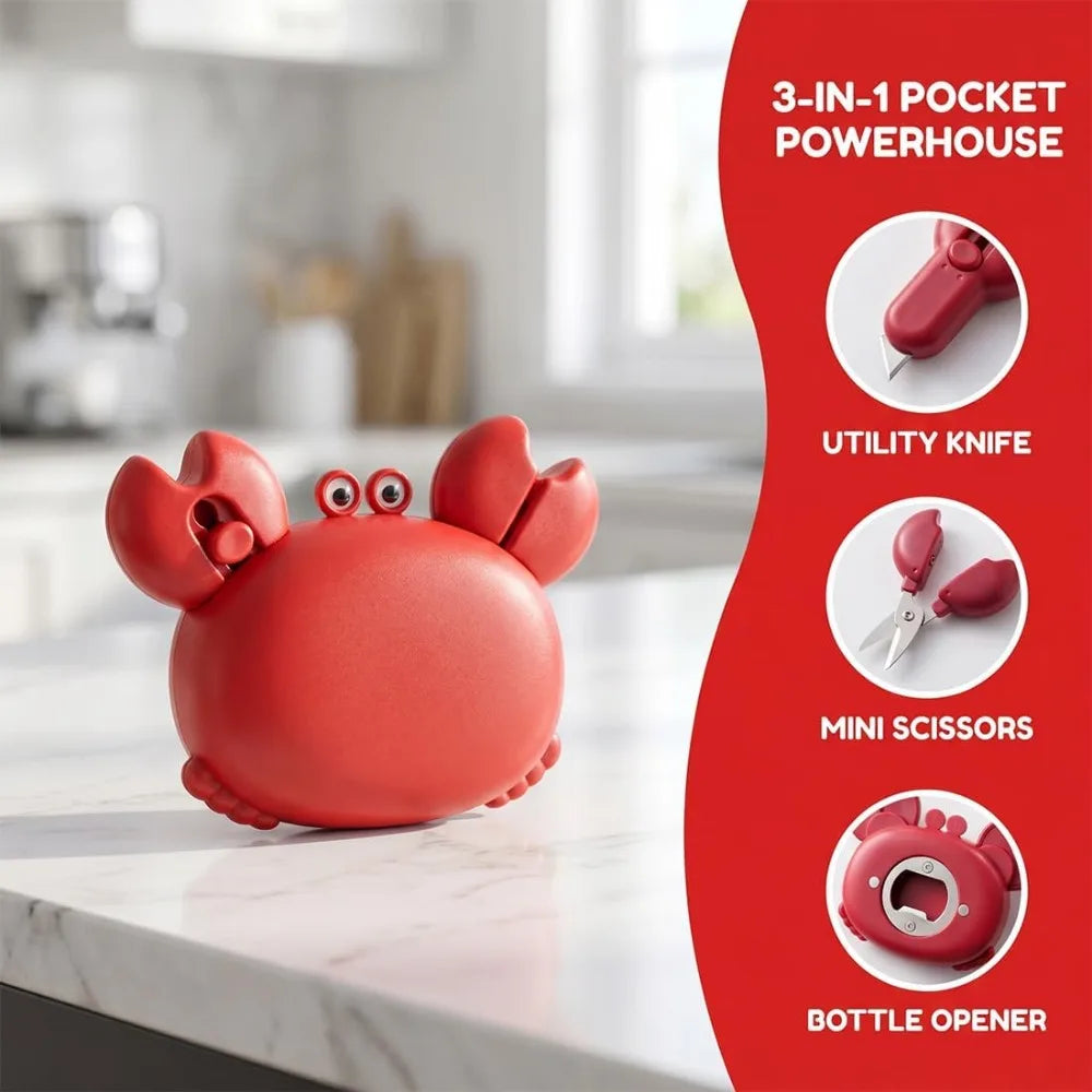 1 Crab-shaped Strong Magnetic Bottle Opener Refrigerator Sticker Qme