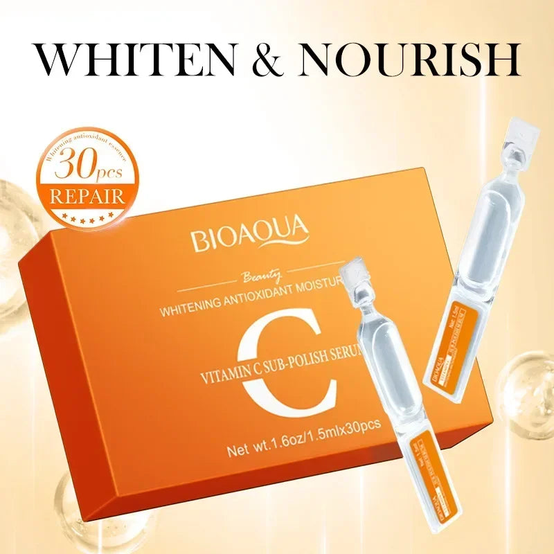 Box BIOAQUA Retinol Vitamin C Hyaluronic Acid Serum Face Moisturizing Qme