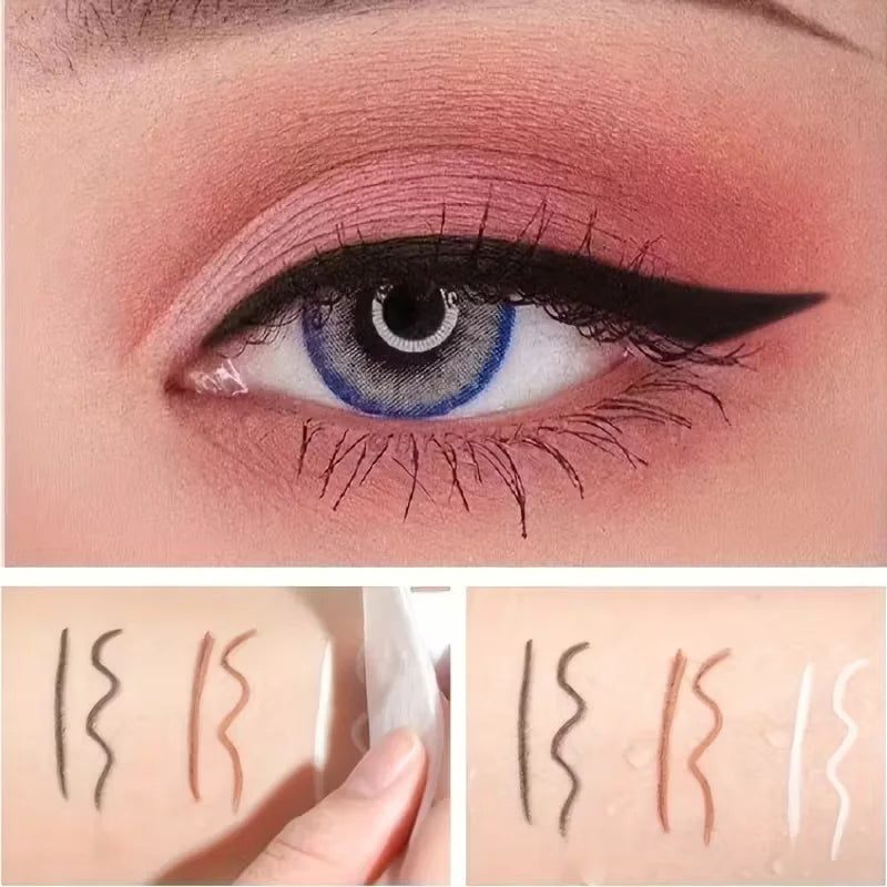 Auto Rotating Eyeliner Gel Pencil Lip Liner Easy Pigment Eye Makeup Qme