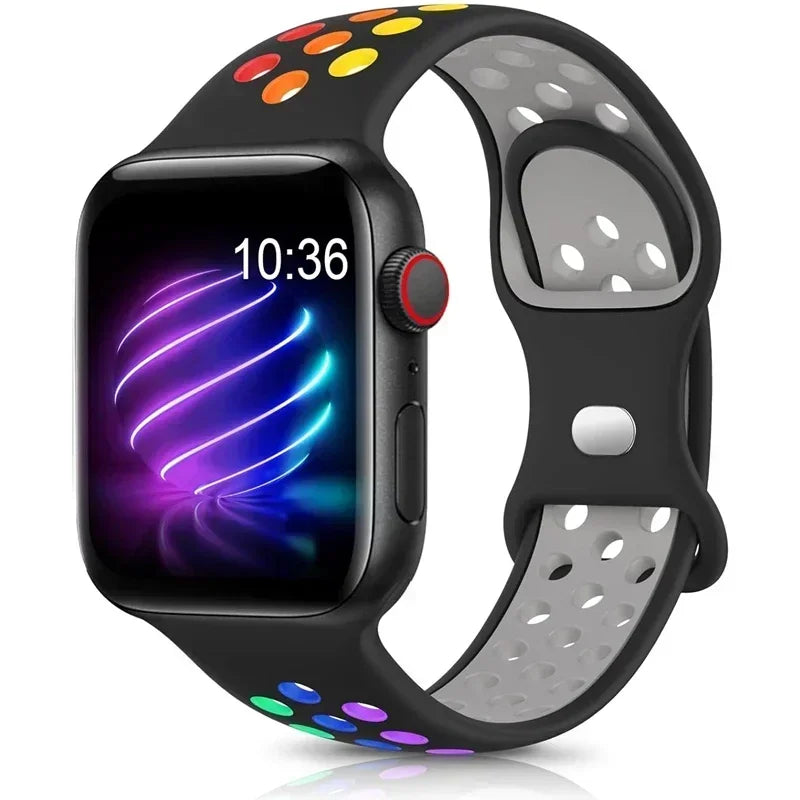 Silicone Strap Apple Watch Band Ultra 2 Sport Bracelet Iwatch Series