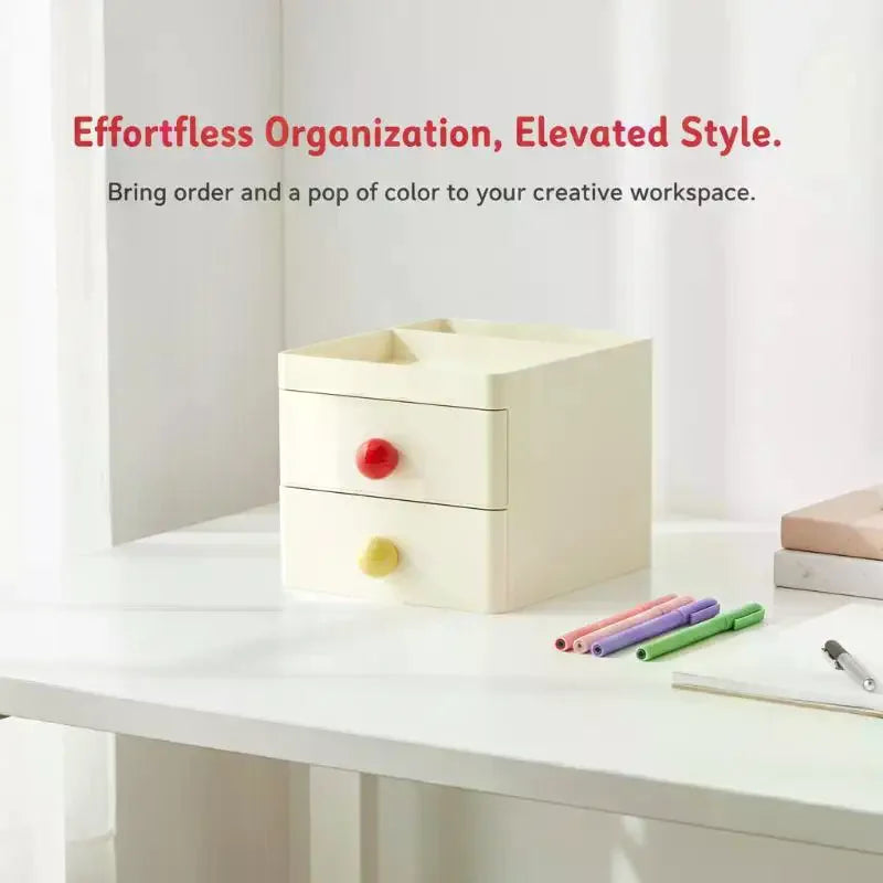 Dopamine Desktop Storage Cabinet Drawer Student Desk Stationery Box Qme