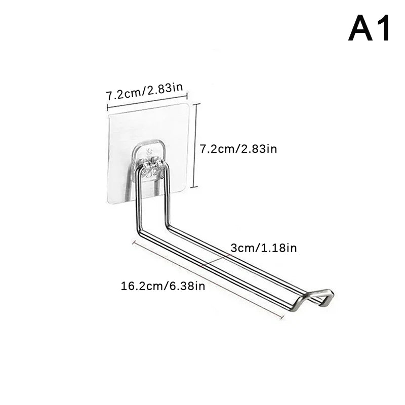 Rack Windproof Anti-slip Organizer Versatile Wall-mounted Hanger Qme A1