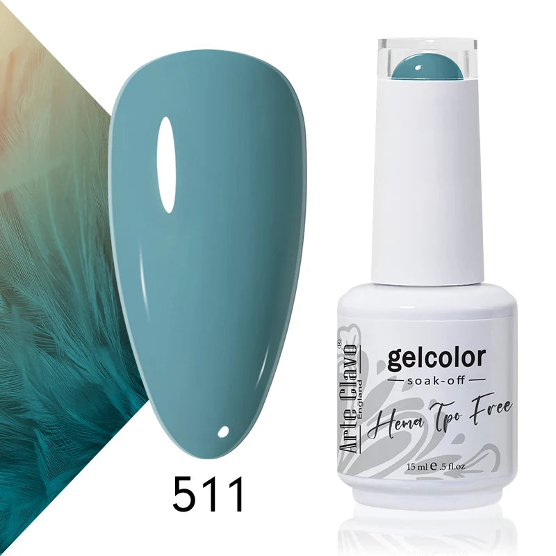 Arte Clavo Blue Nails Candy Party Nude Gel Nail Polish 2026 Mint Qme