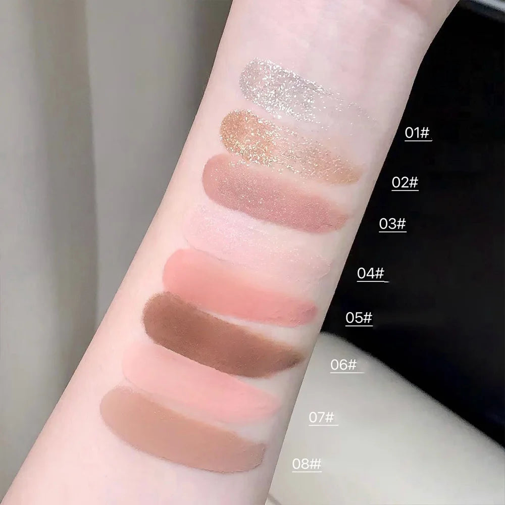 Kakashow Mist Eyeshadow Liquid Matte Pearlescent Shimmer Brightens Qme