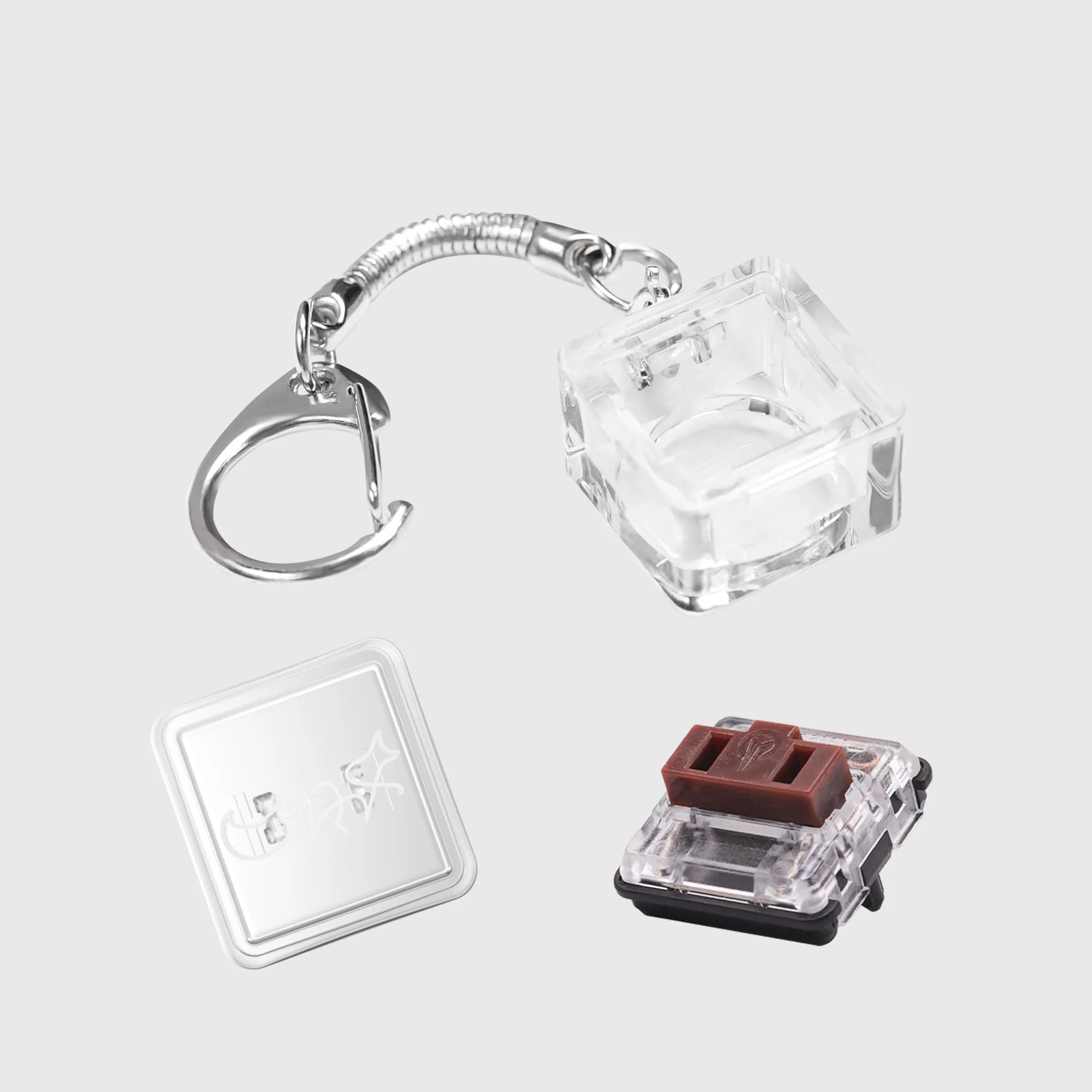 1 Pcs Finger Button Anti-stress Toys Acrylic Mechanical Keyboard Keycaps Office Decompression Calming Children Adults Unzip Toys Qme 1350D02
