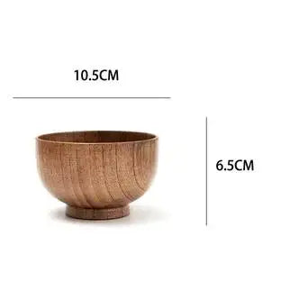 Japanese Style Jujube Wooden Bowl Round Large Soup Bowl Creative Children's Rice Bowl Tableware Vintage Wooden Bowls Tableware Qme B