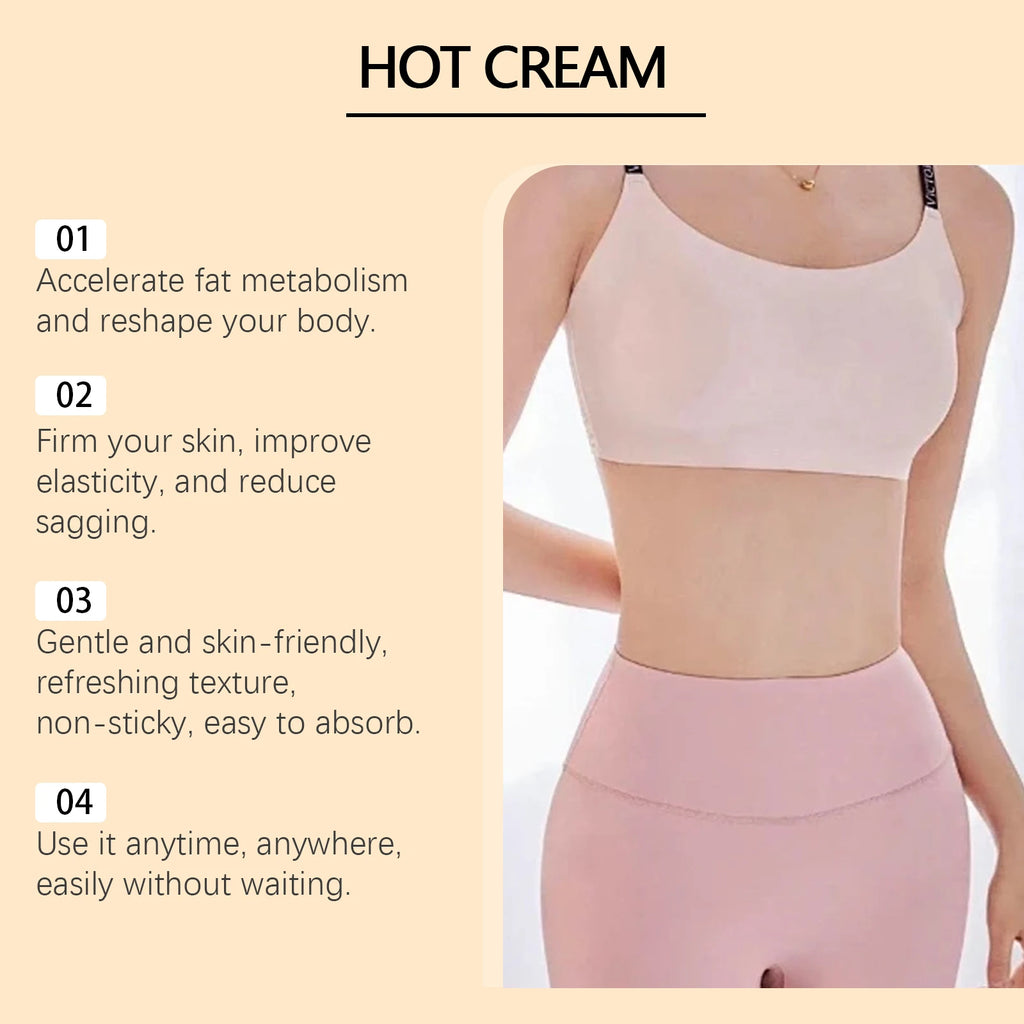 Hot Cream Massage Slimming Cream 87% Organic Anti Cellulite Slimming Lotion Thermal Fat Burning Massage Weight Loss Cream Qme