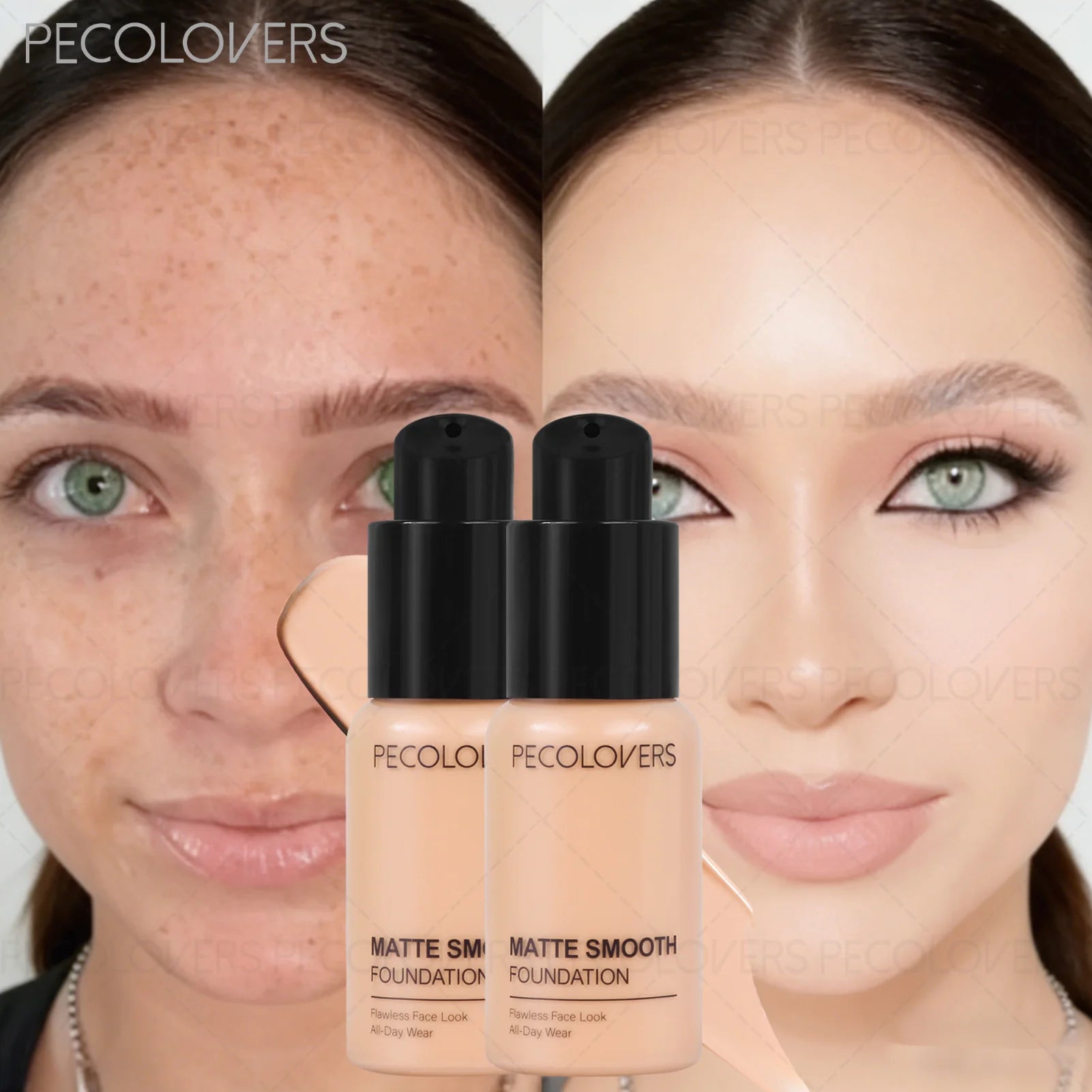 Waterproof Oil-control Face Foundation Concealer Complete Coverage Qme