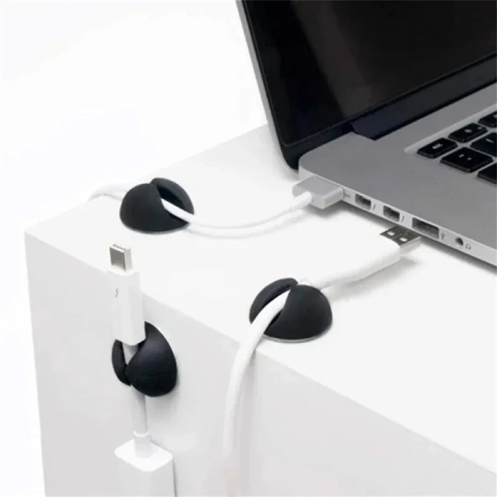 20pcs Data Cable Holders Charger Line Clip Easy to Install For Computer Tablet Cellphone Wire Organization Household Accessories Qme