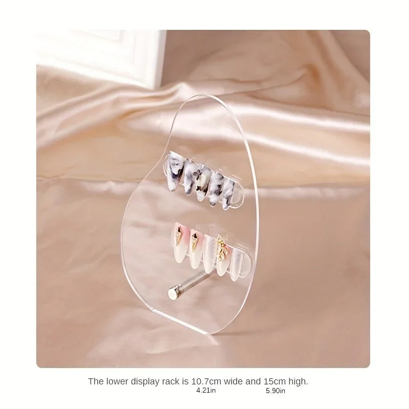 Cloud-shaped nail art display board - Specifically designed as a background photo prop for nail technicians, and enthusiasts Qme