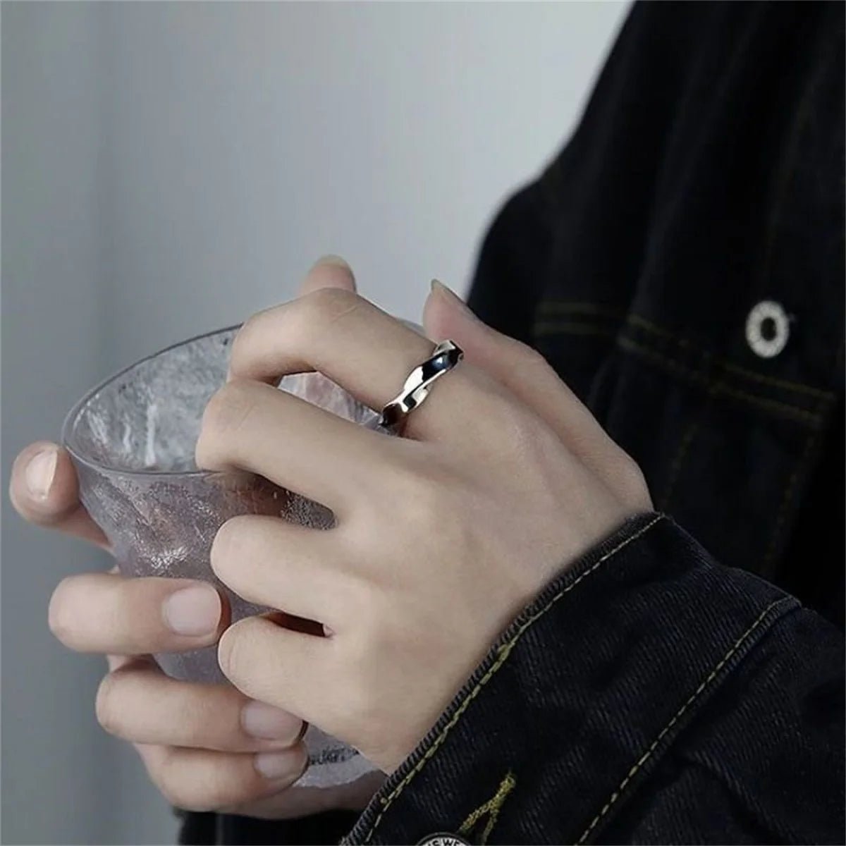 Кольцо Женское Rings For Men Women Trend Design Metal Twist Simple Open Adjustable Finger Ring Jewelry Wedding Qme