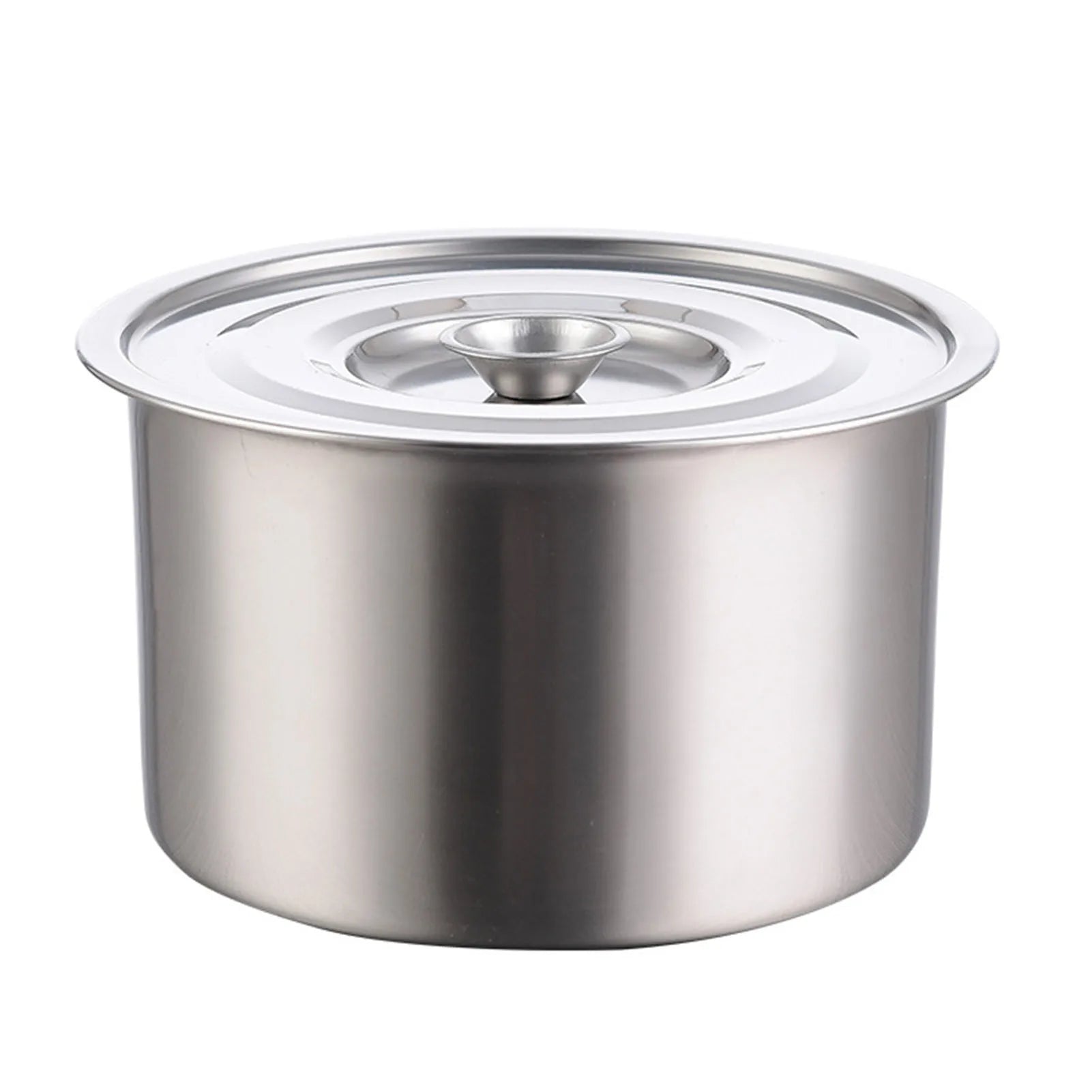 Stainless Steel Kitchen Seasoning Pot Multifunctional Seasoning Box Soup Bowl Mixing Bowl Egg Bowl Stew Cup for Home Cooking Qme 20cm