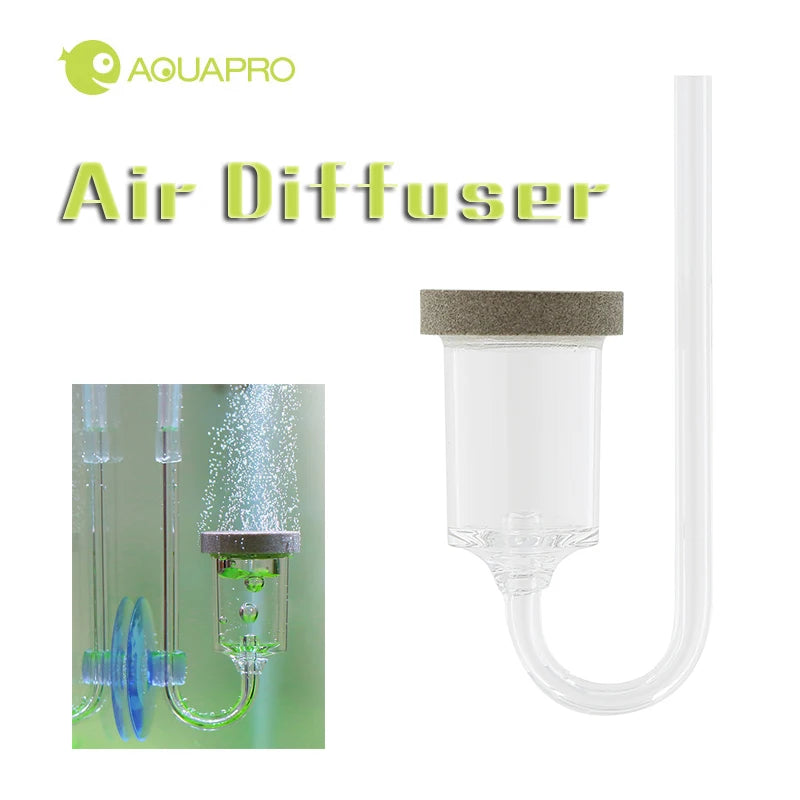 Aquapro Air Diffuser Oxygen Bubble Atomizer Stone Counter With Check Valve Aquarium Mini Nano Micro Bubbles Oxygenator Filter Qme