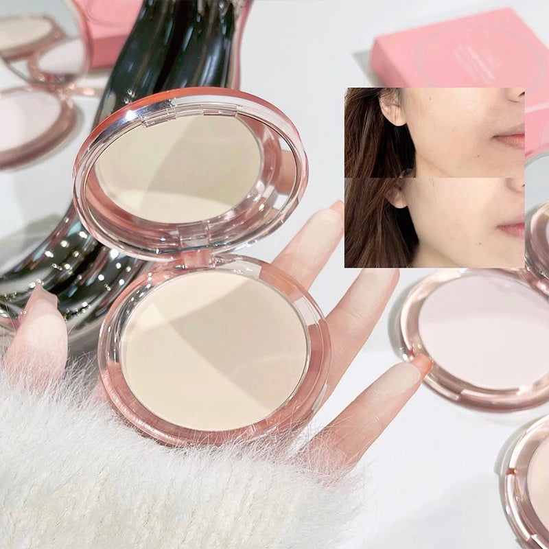 Pressed Powder Translucent Face Powders Brighten Oil Control Concealer Lasting Makeup Setting Powder Compact Waterproof Pallete Qme