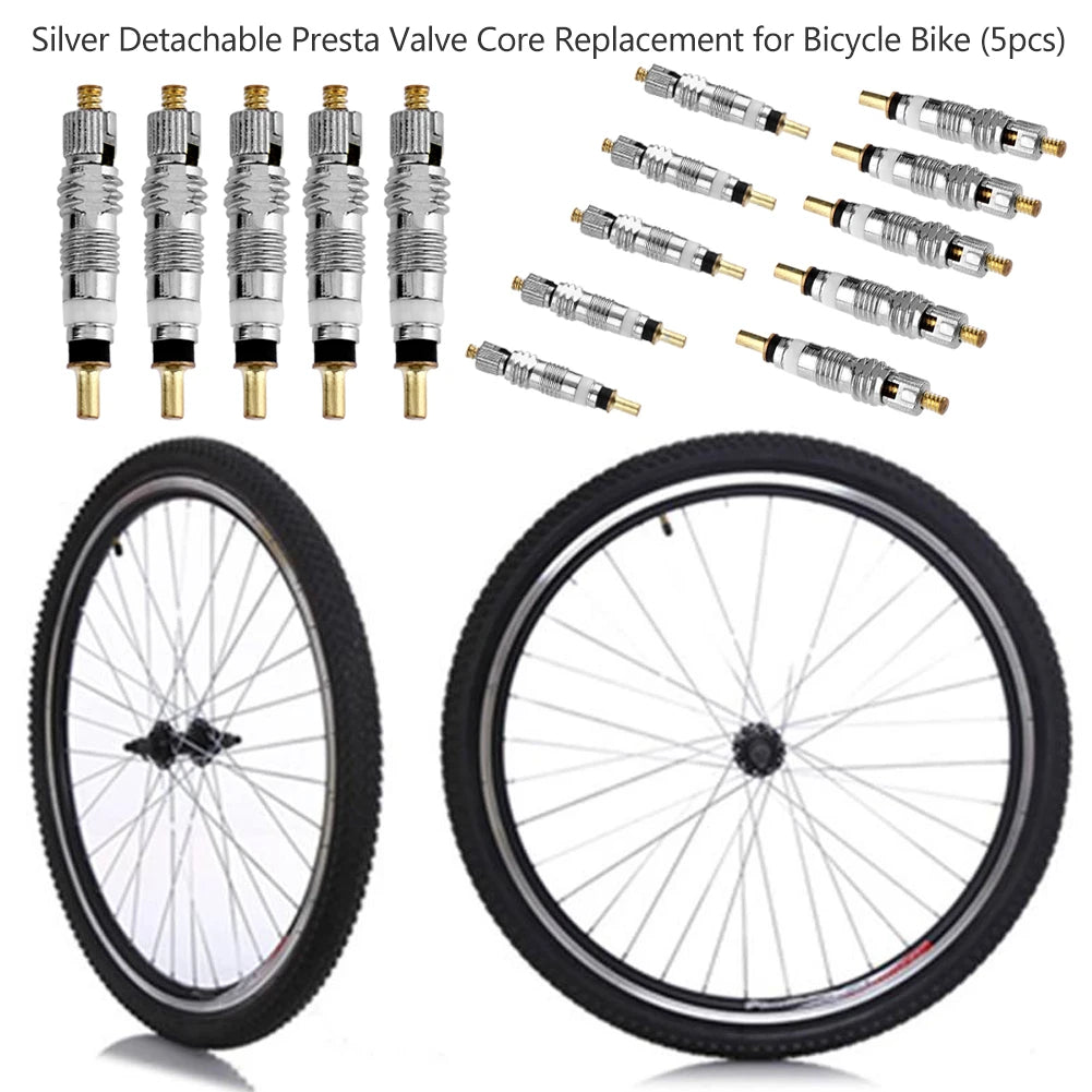 5-30PCS Bicycle Removable Valve Core Bike Replacement Brass Tubeless Core for Road MTB Bike for Road MTB Bike Repair Tools Qme
