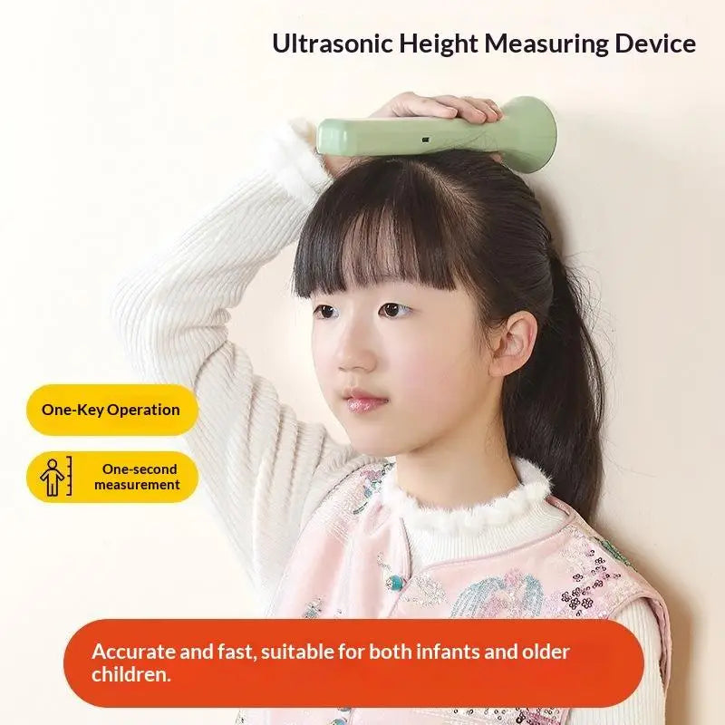 Digital Ultrasound Height Measuring Meter Smart Precision Height Measurement Scale Accurate Safety Height Measuring Tool Qme