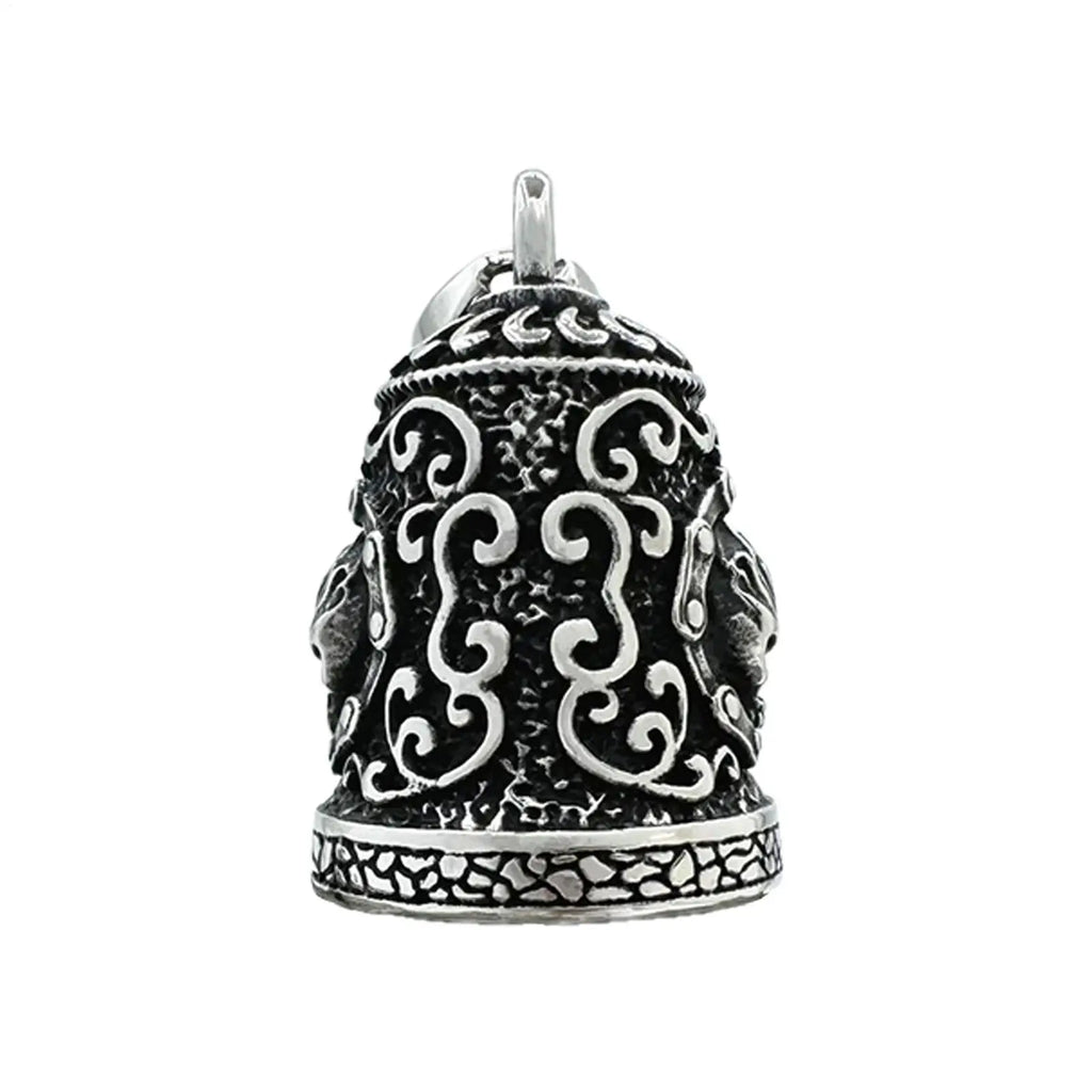 Motorcycle Bells Skull Bell Key Chain for Motorcycle Weatherproof Motorbike Accessories Handmade Rider Key Chain Ornament Qme