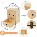 Wooden Carpenter Bee Trap for Outside Nature Hanging Wood Carpenter Bee Traps Outdoor Bee Trap Insect Traps Outdoor Garden Qme Insect Trap