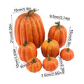 Fake Pumpkin Foam Pumpkins Assorted Sizes Faux Artificial Tabletop Qme Yellow