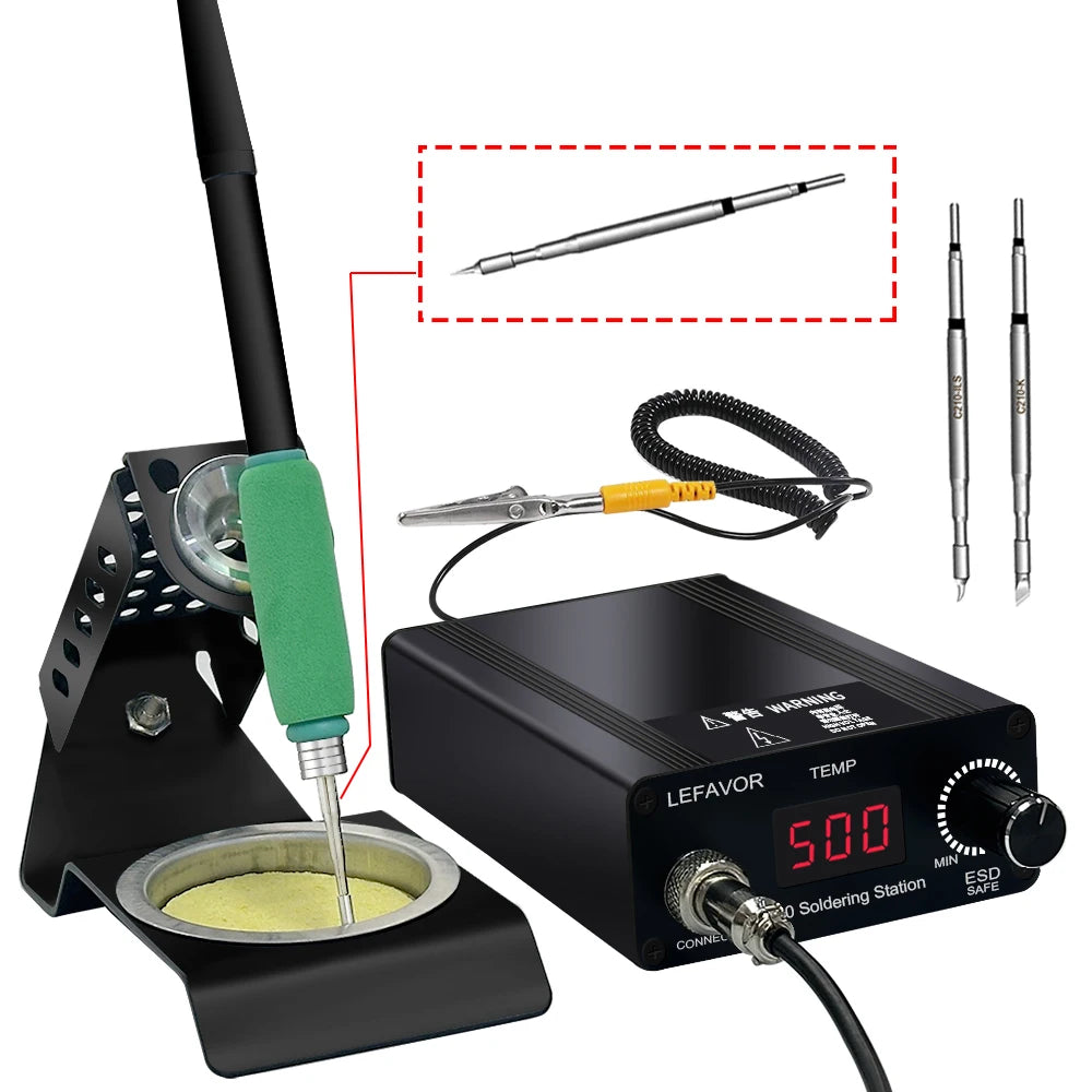 T210 Soldering Station Iron LED Digital Adjustment Auto Sleep 1s-1 5s Qme C120 SET2 110V US PLUG