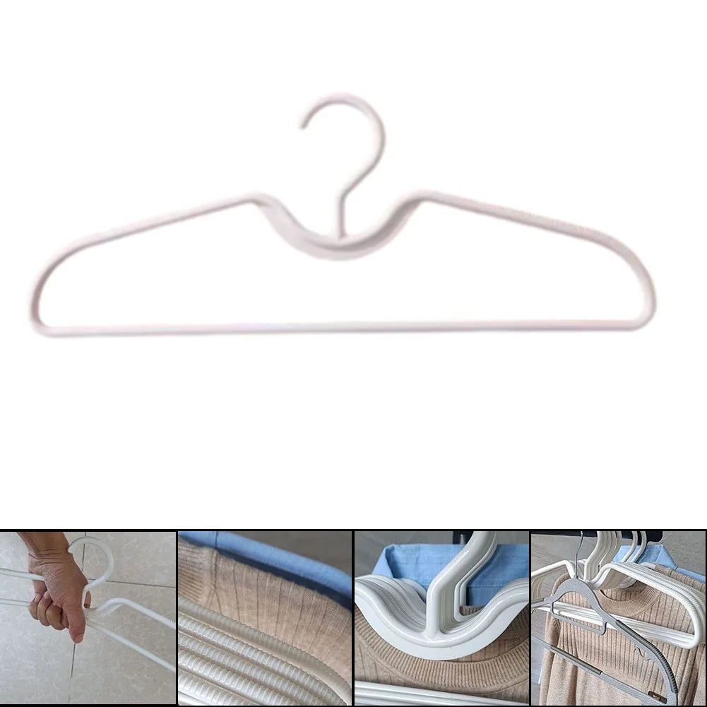 5/10/20pcs Short Neck Hangers Anti-Slip Plastic Clothes Hangers For Save Vertical Space Home Improvement Clothing Tools Parts Qme