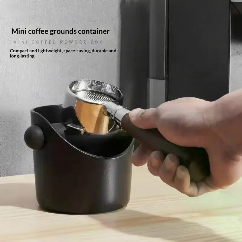 Coffee Knock Box Anti Slip Shock-Absorbent Grind Dump Espresso Grounds Waste Bin Cafe For Barista Accessories Tools Qme