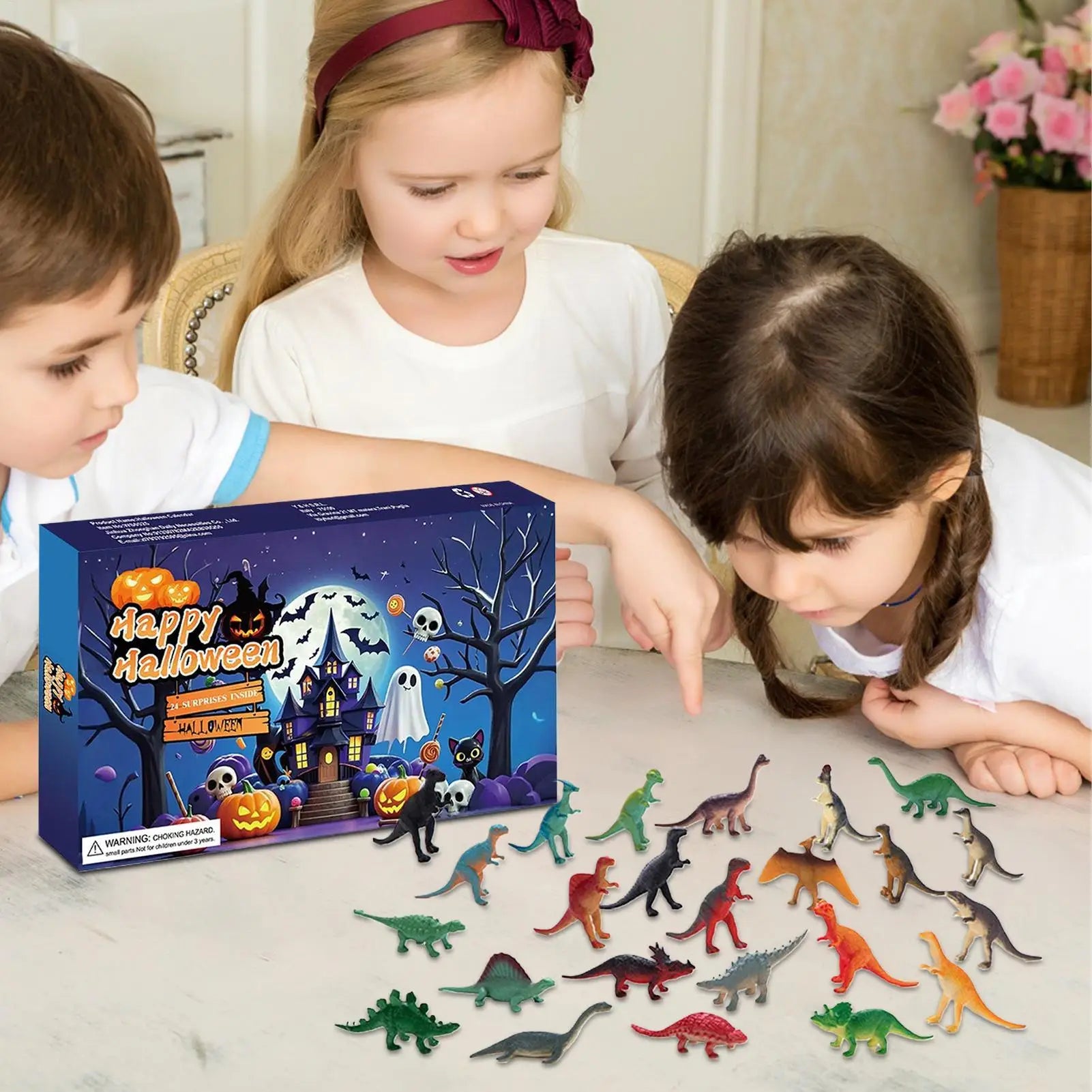 Advent Countdown Calendar 24 Days Halloween Figures Doll Home Decor Qme