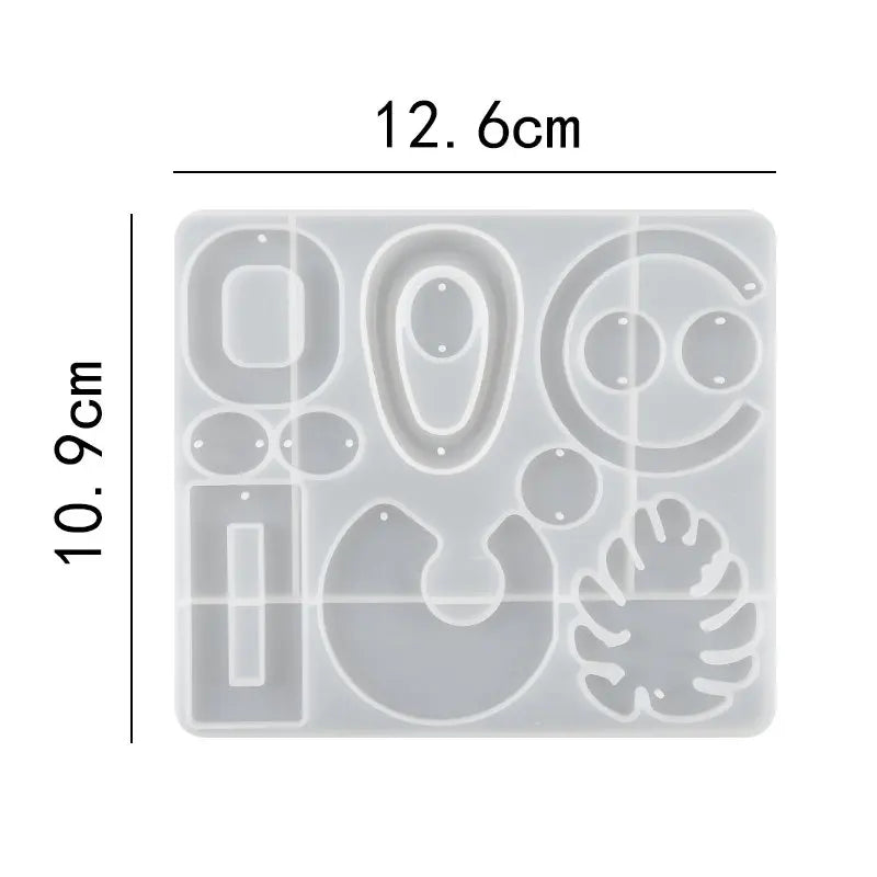 30 Styles Silicone Earring Pendant Silicone Resin Molds Jewelry Making Casting Mold for DIY UV Resin Epoxy Charms Craft Handmade Qme Style 9