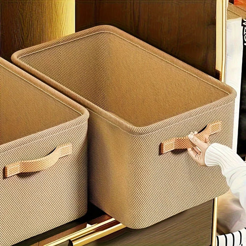 1 Home Bedroom Wardrobe Clothes Pants Foldable Drawer Storage Basket Qme Chocolate