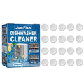 Dishwasher Cleaning Tablets Deep Removing Grease & Limescale Reduce Odors Fresh Lemon Aroma Powerful Cleaner Deodorizer Tablets Qme 20pcs Boxed