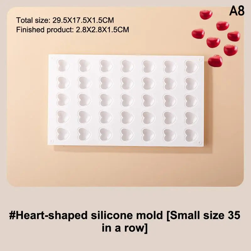 Circle Ball Shape Cake Candy Mold Heart Mousse Mould Chocolate Qme A8