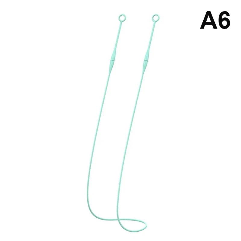 Magnetic Earplug Lanyard Flexible Silicone Holder Secure Fit Hearing Qme A6