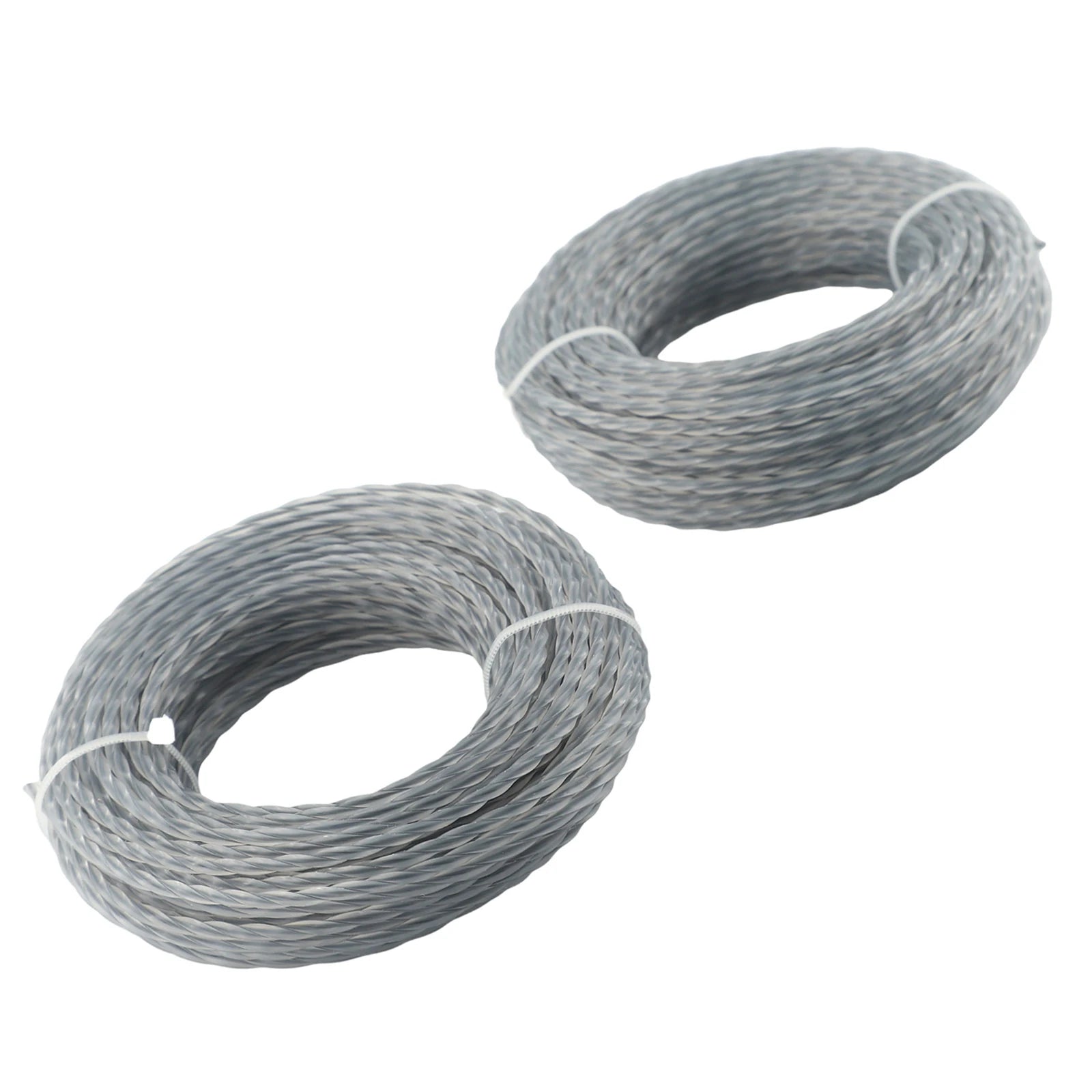 2 Rolls 15M 2.0/3.0mm Trimmer Nylon thread Rope Core-Reinforced Grass Trimmer Line 2.0- 3.0 Mm X 15m(30m) Line Spool Qme