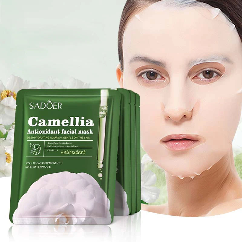 Camellia Moisturizing Facial Mask Patch Take Care Skin Ideal Holiday Qme