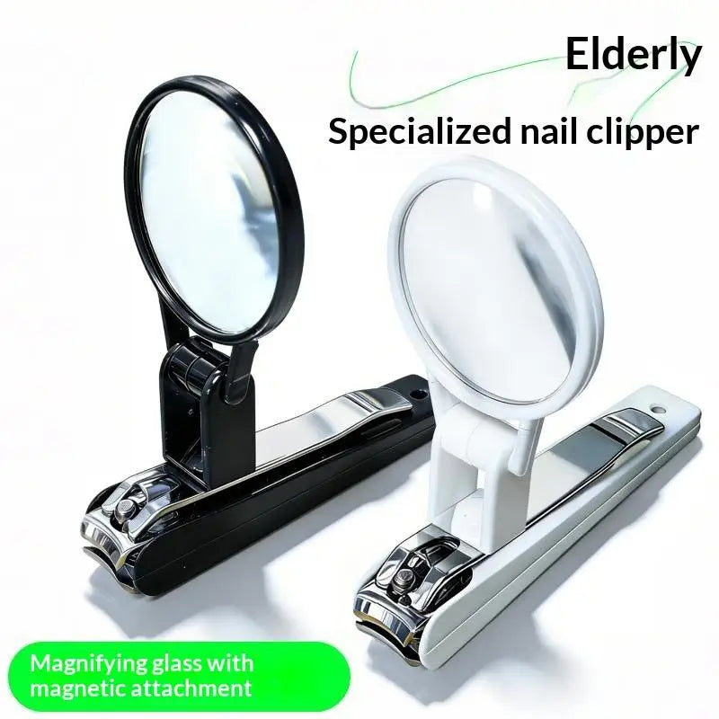 Magnifying Glass Nail Clipper Anti-splash Rust-proof Large Trimmer Qme