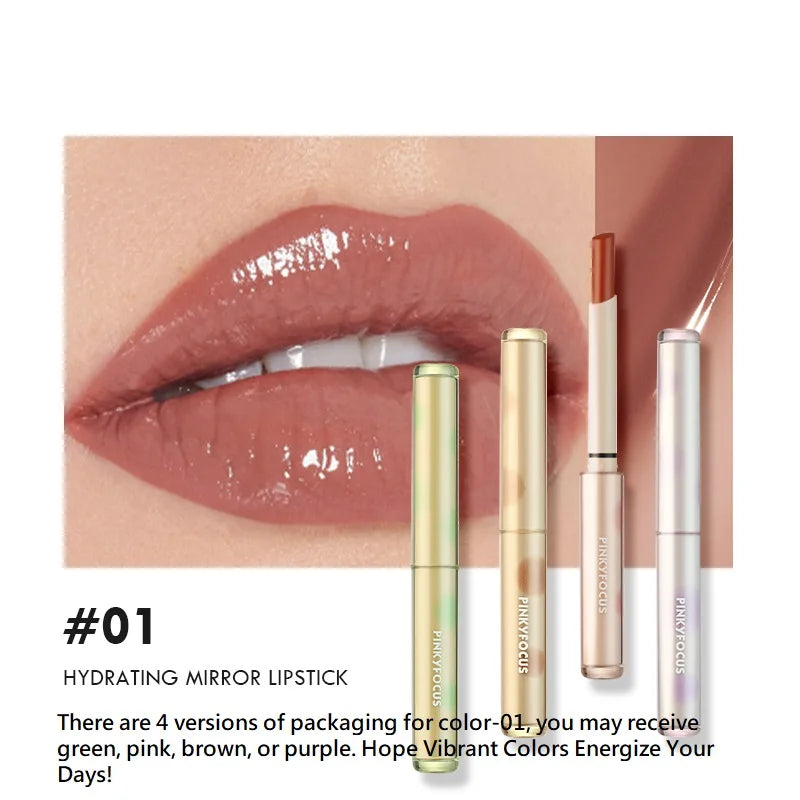 8 Colors Moisturizing Watery Lipstick Hydrating Formula Dry Season Qme 01